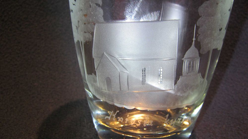 Pahar/Cupa/Pocal/sticla presata ORREFORS KOSTA BODA,Suedia.Manuf.