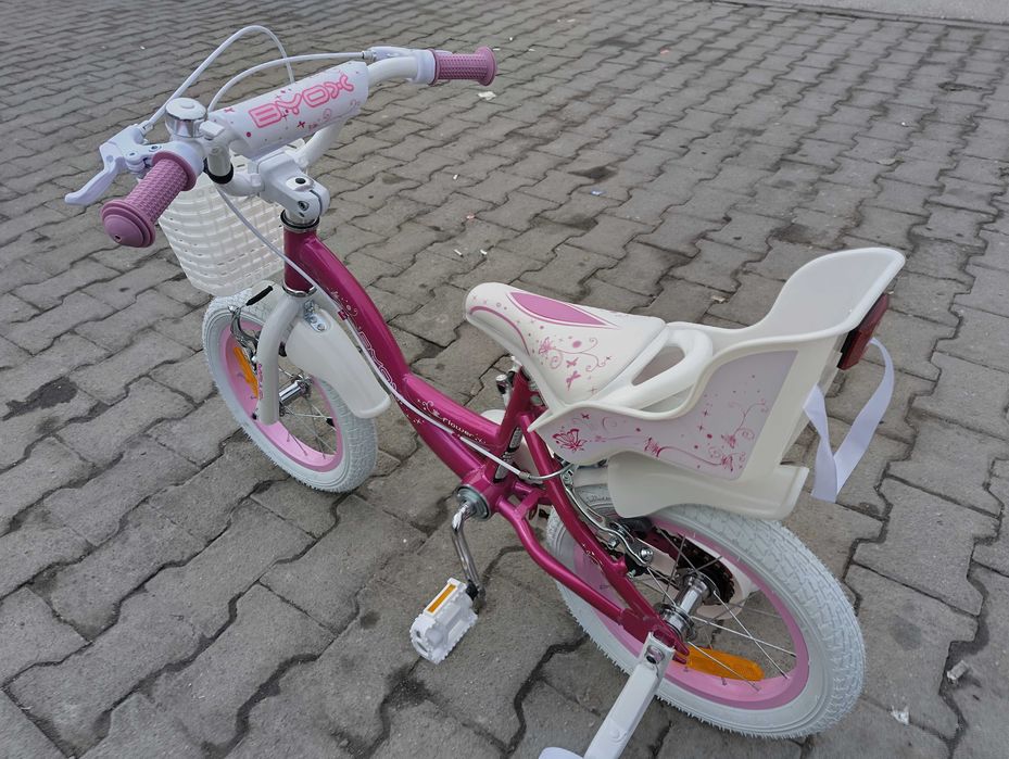 BYOX Велосипед 14" FLOWER розов