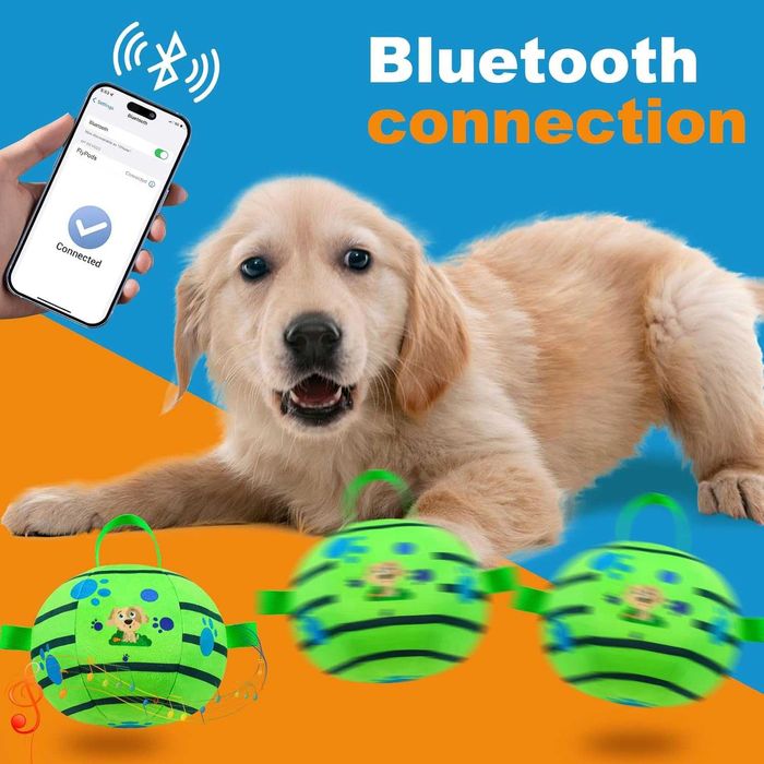 Yiateoit 18 см интерактивна играчка за кучета Вибрираща кучешка топка