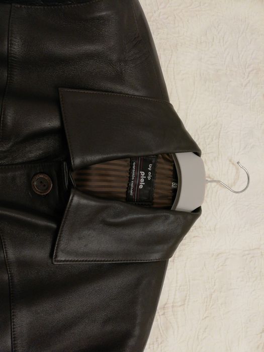 Geaca Piele Barbati maro 52 NOUA Tg Mures BONUS Geaca H&M Curier OLX