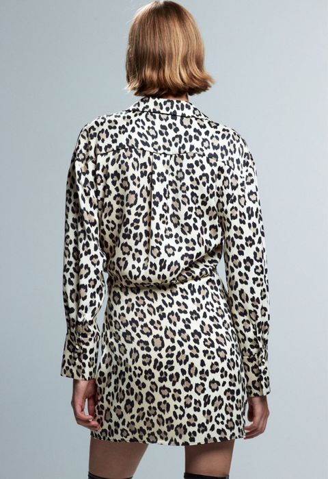 Платье леопард