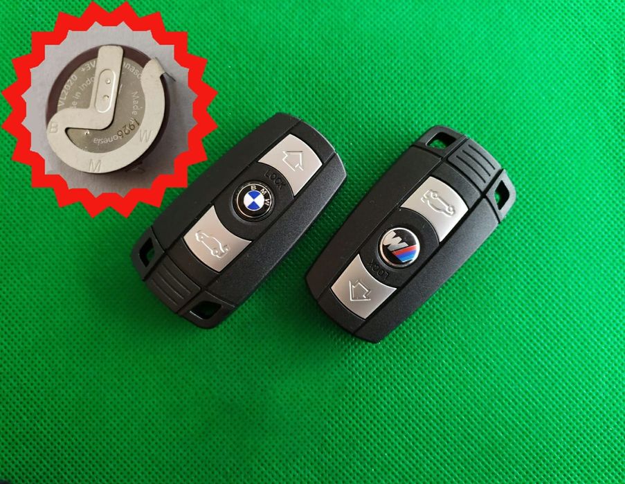 Кутийка ключ дистанционно BMW  Оригинална батерия VL2020 E90 E60 X5 X6