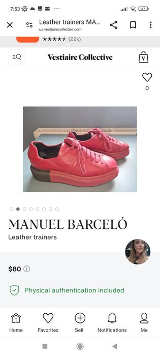 Manuel Barcelo pantofi sport roșu Nr 37