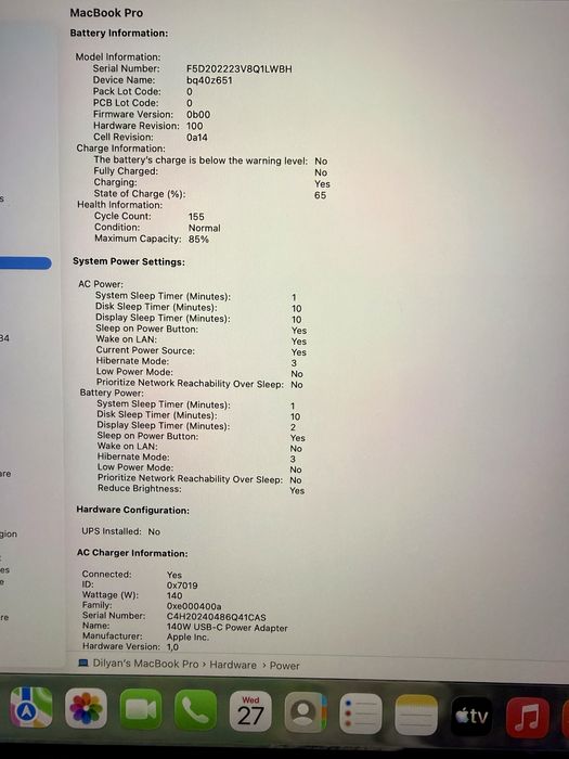 Apple MacBook Pro M1 - 2021 - 32BG RAM - 1TB SSD