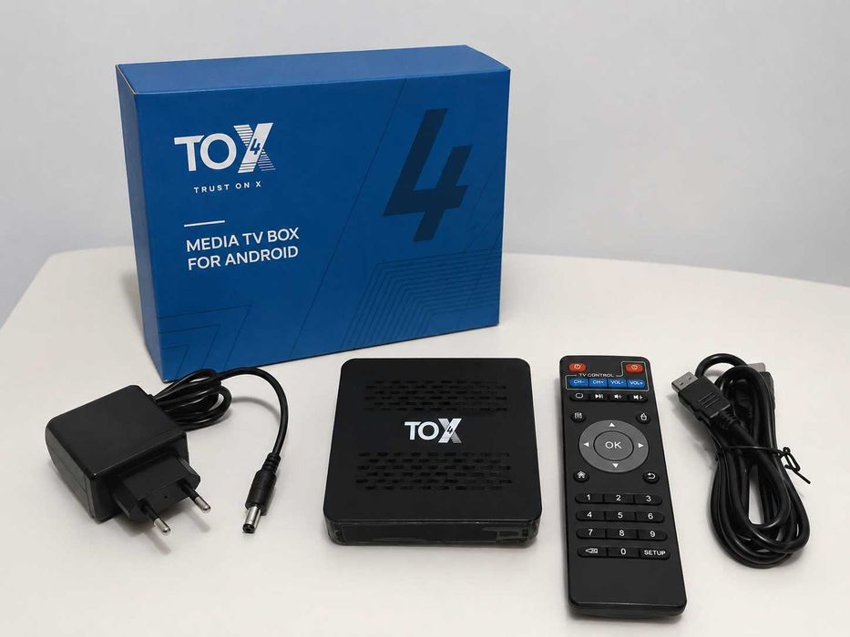 Android TV Box TOX4 4/32GB, Smart TV приставка
