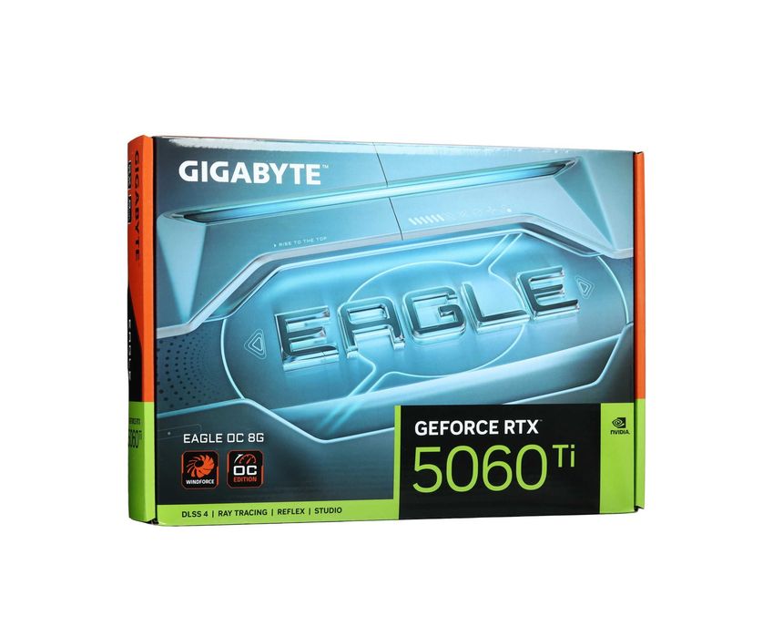 - Видеокарта Gigabyte RTX 5060 Ti EAGLE OC 8GB (GV-N506TEAGLE OC-8GD)