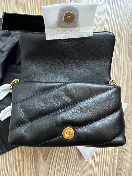 Чисто нова Чанта Pinko micro puff bag черна