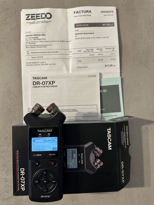 TASCAM DR-07XP – 32-bit Float