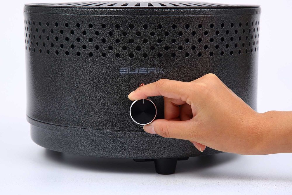 Бездимно преносимо барбекю Buerk с вентилатор,скара,котлон,печене