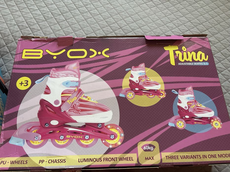 Ролери Byox с каска и наколенки 30-33 номер