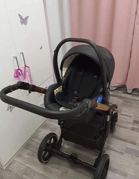 Vand carucior Krausman 3 in 1 roz pudra