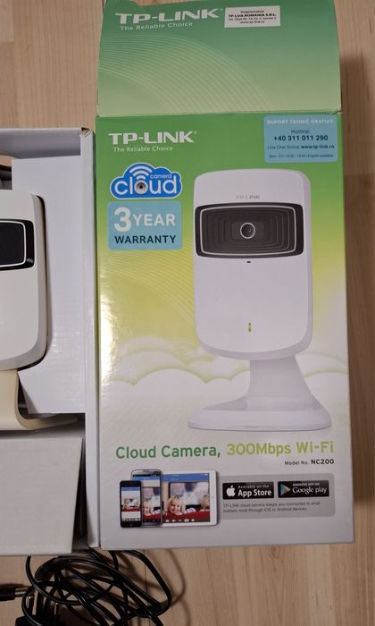 Set 2 Camere Supraveghere TP-Link NC200 Cloud, Wi-Fi 300Mbps