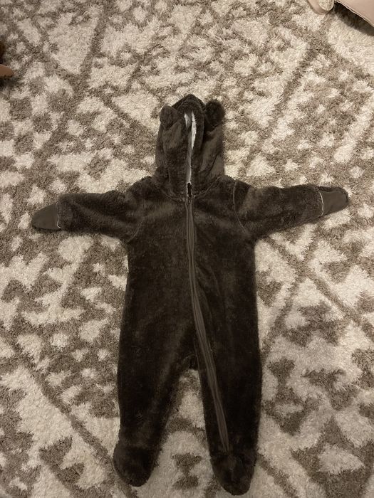 Salopeta de plus H&M marime 68 maro inchis