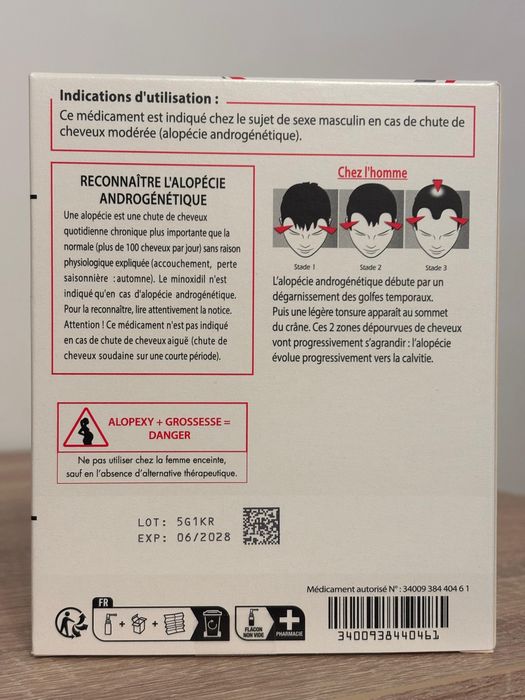 Alopexy 5% solutie cutanata - cutie cu 3 flacoane de 60ml- SIGILAT