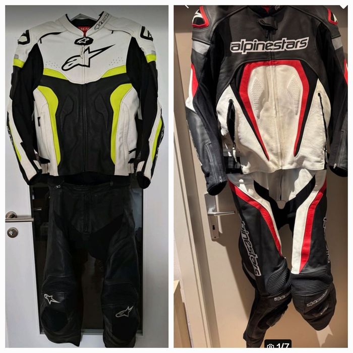 2бр. Alpinestars  кожени мото екипи от две части!