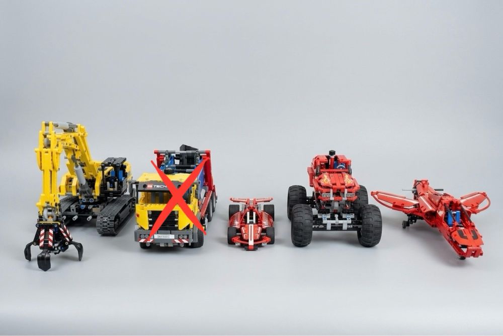 Коллекция LEGO  Technic: 5 собраных моделей