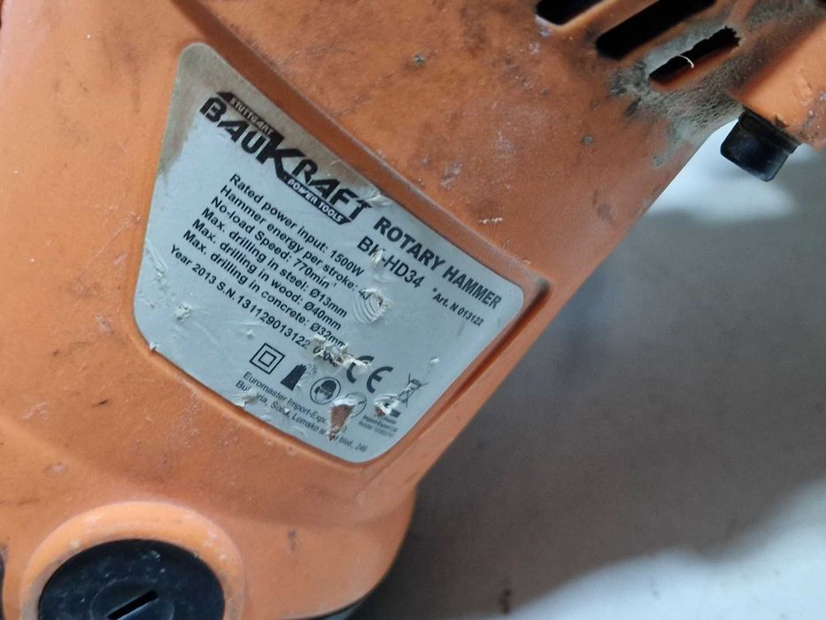 Къртач Baukraft BK-HD34, 1500 W, 4 J