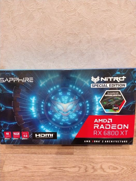 Продам видеокарту RX 6800 XT Sapphire special edition Nitro +