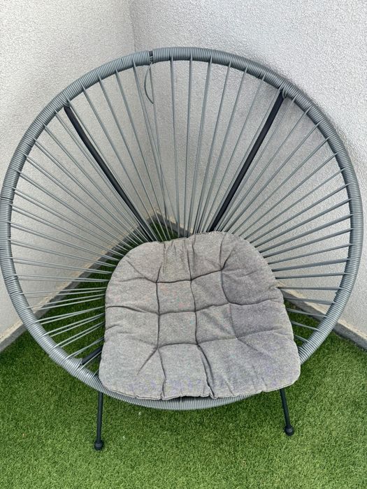 Set balcon/terasa masa cu 2 scaune