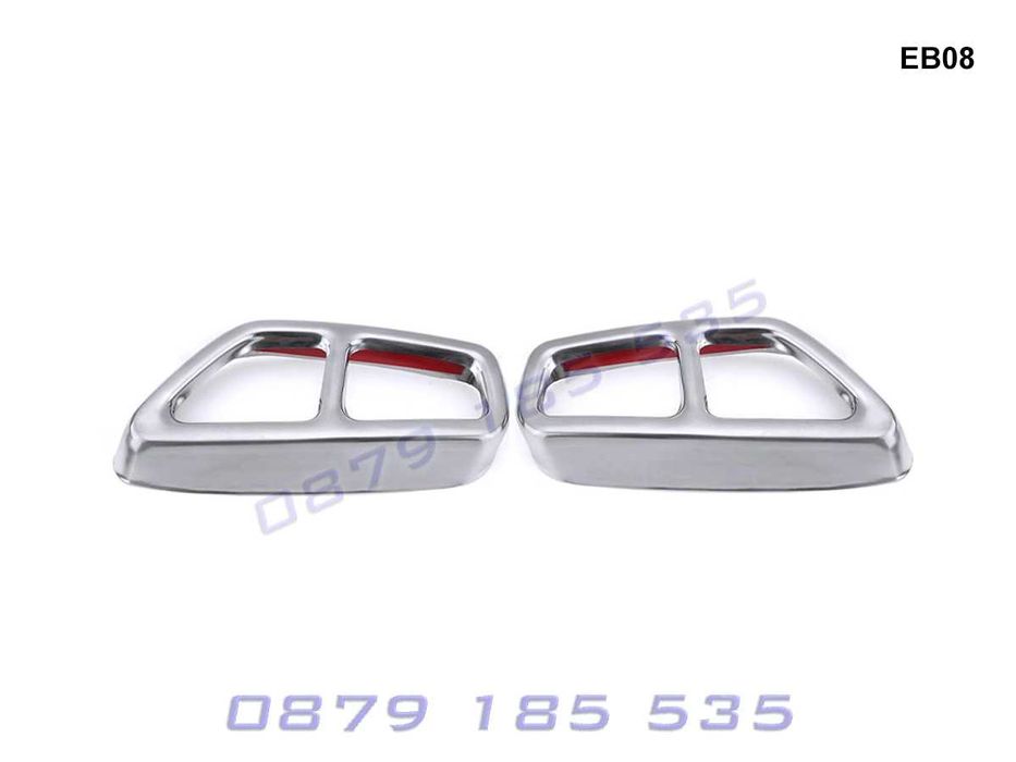 Двойни стикери накрайници BMW 5 G30 G31 лепенки ауспуси бмв 5 г30