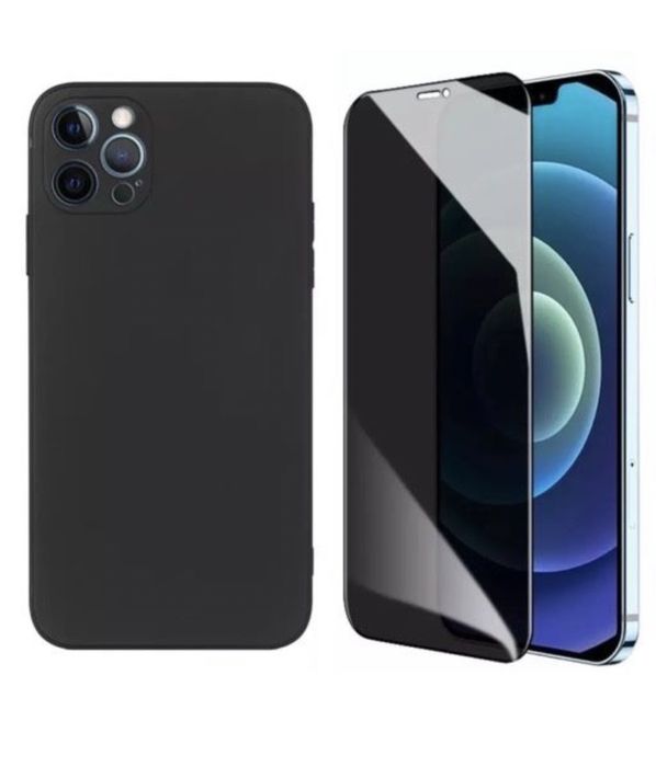 Iphone 12/13/14/15 PRO MAX Husa Silicon Protectie Camera +Folie Sticla