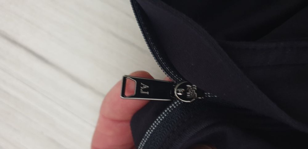 Armani Jeans AJ Badge Logo 3/4 Zip Stretch Cotton M ОРИГИНАЛ Мъжка Тен