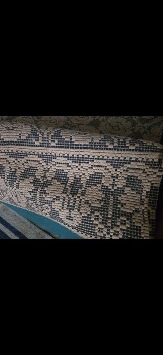 Cuvertura veche tesuta manual din lână an 1880-1900