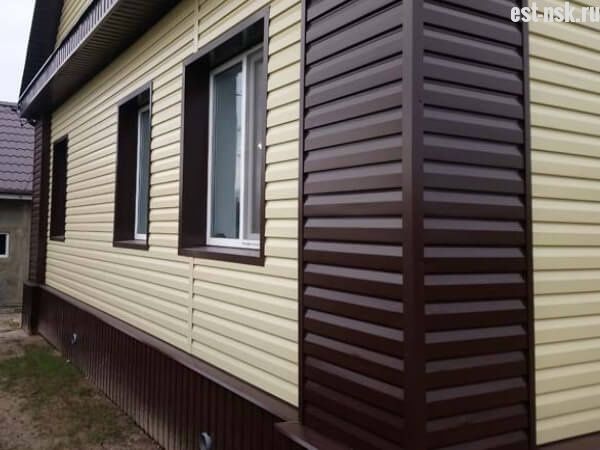 Сайдинг металлический и пластиковые