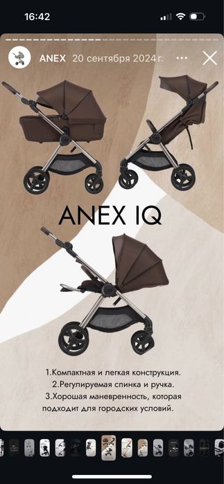 Детская коляска Anex IQ