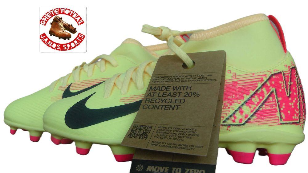 Ghete fotbal crampoane NOI JR Superfly 10 KM marimea 33,5