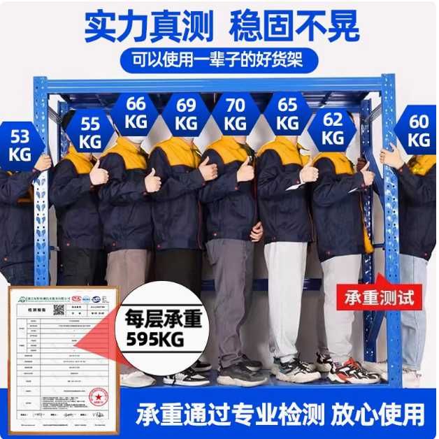 Склад учун стеллаж/ хар бир полка 300 кг котаради/ толик темирдан