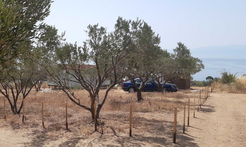 Място за каравана с уникална гледка към морето в Гърция