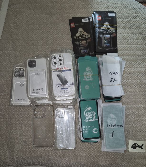 Защитные стекла и чехлы на iPhone