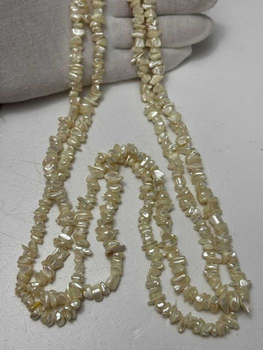 COLIER SIDEF SCOICA - Bucati Neregulate - 190cm - Margele - Vintage !