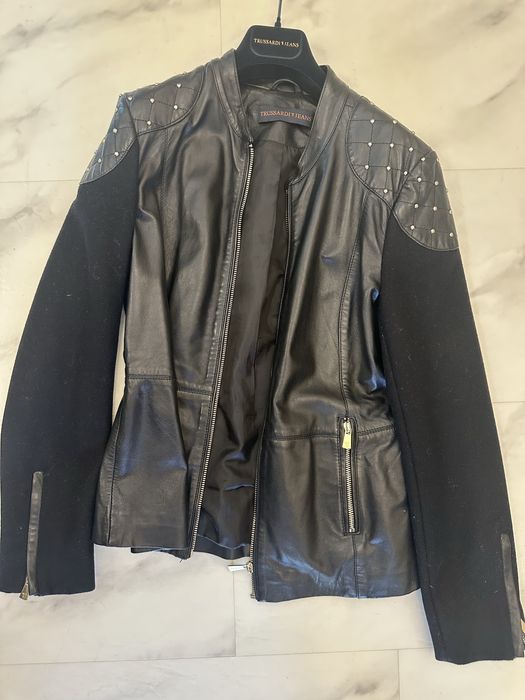 Куртка кожанная Trussardi Jeans