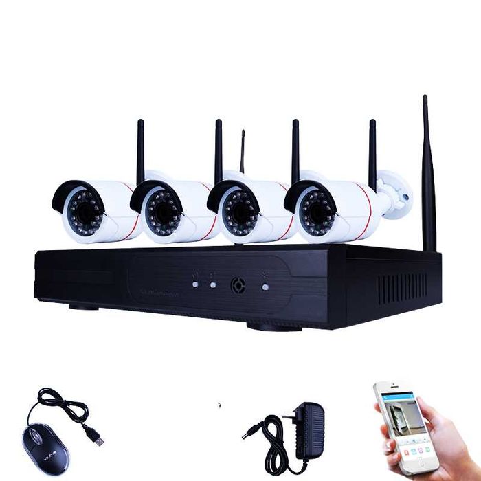Комплект безжично WIFI видеонаблюдение 4 камери 5G WIFI KIT NVR