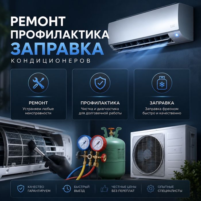 Ремонт, профилактика и заправка кондиционеров