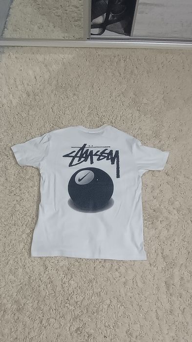 Tricou Nike x stussy 8ball white tee