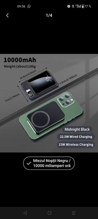 Baterie externa wireless