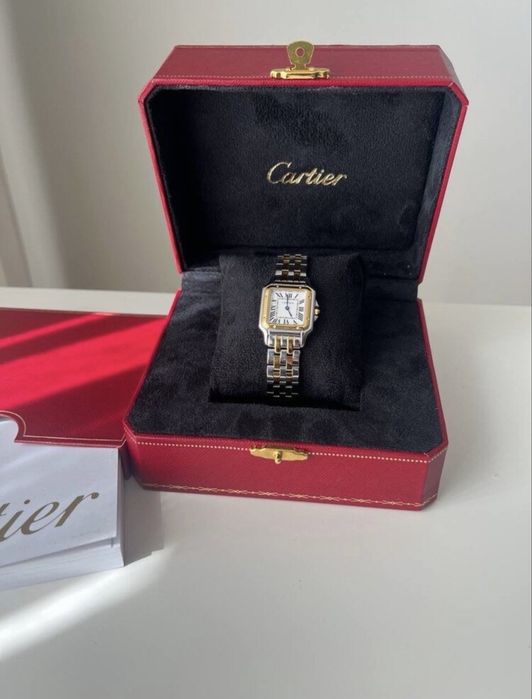 Дамски часовник Cartier Gold /Silver