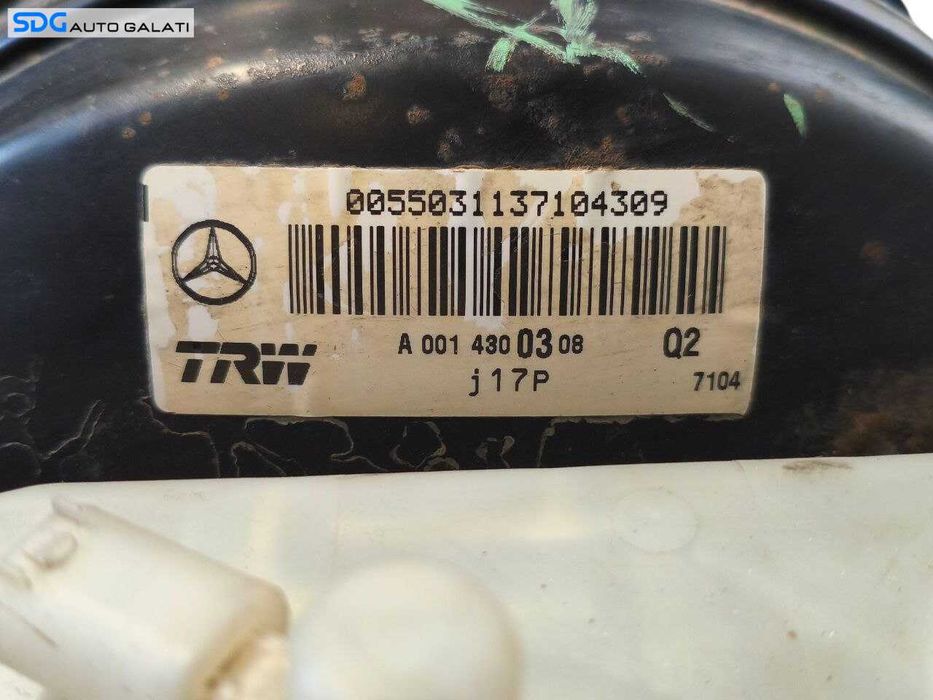 Tulumba Vacuum cu Pompa Servofrana Servo Frana Mercedes Sprinter 2000 - 2006 Cod A0014300308 A0024314502 [LR1721]