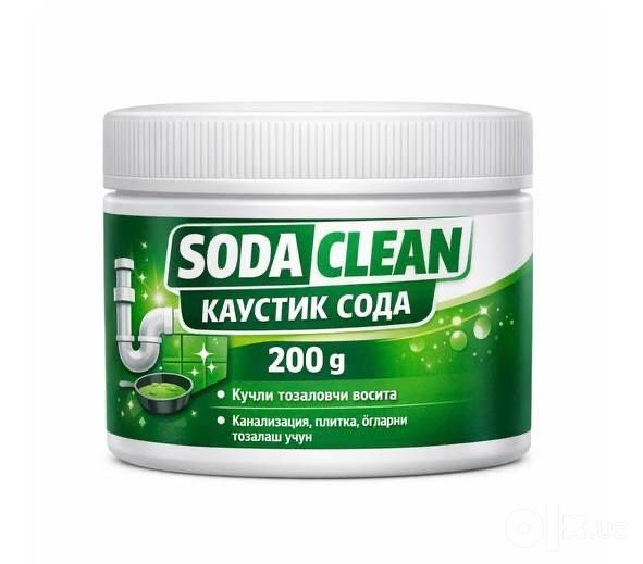 Quvurlarni tozalovchi Kaustik soda 200gr narxi optom olinsa 7000 sum
