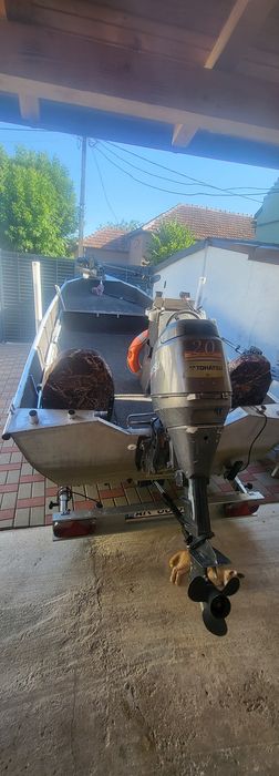 Barca aluminiu echipata complet