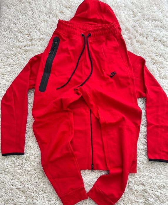 Trening Nike Tech Rosu Red - Bumbac