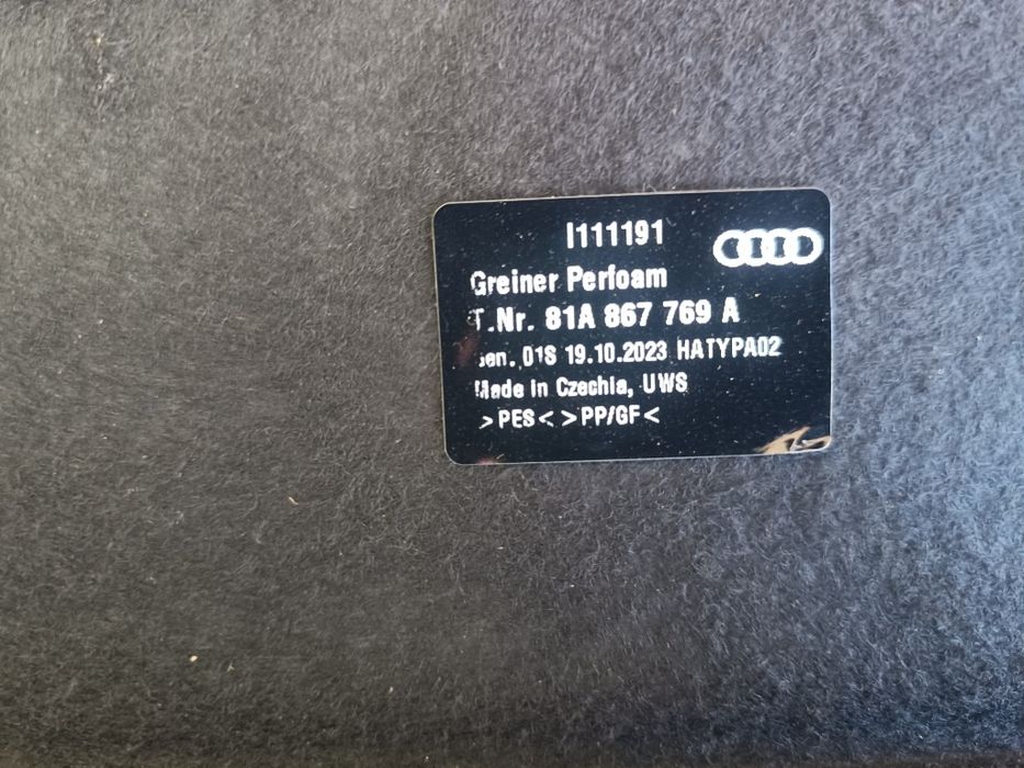 Кора за багажник за Audi Q2, Q2L MK1