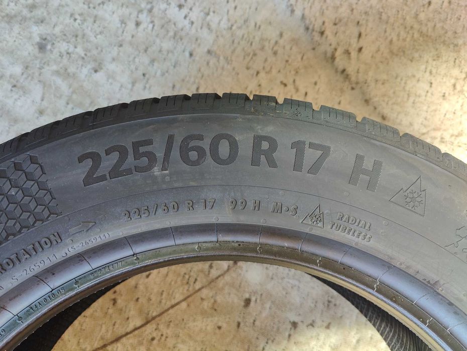 4 Нови зимни гуми 225/60R17 Continental WinterContact TS870P 99H made in Germany