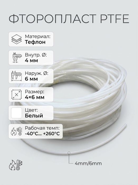 Фторопластовая трубка