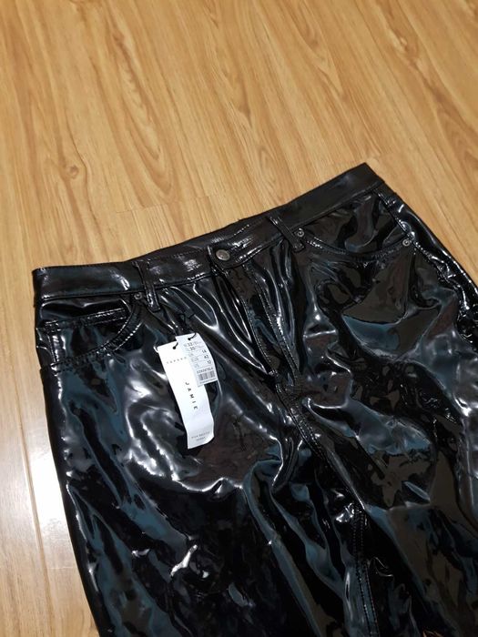 Pantaloni din vinil ASOS Topshop