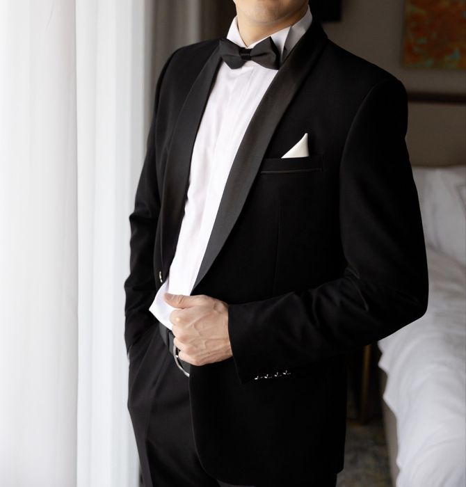 Костюм смокинг черный