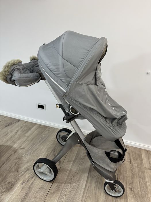 Carucior Stokke v4. 3 in 1 ( parte sport, landou, scoica) +CADOU